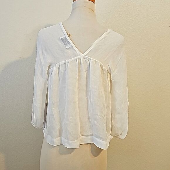 SAM AND LAVI SHEER BOHO TOP XS - Picture 3 of 9